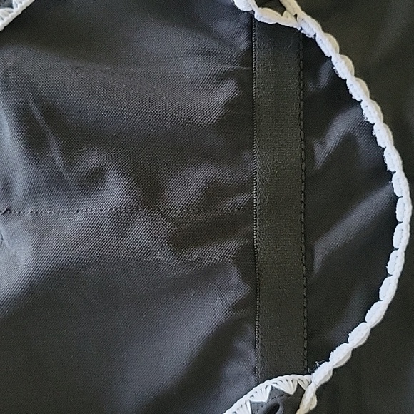 Women's Black One Piece Swimsuit Racerback Athletic Swimming Bathing Suit Medium - Picture 12 of 14